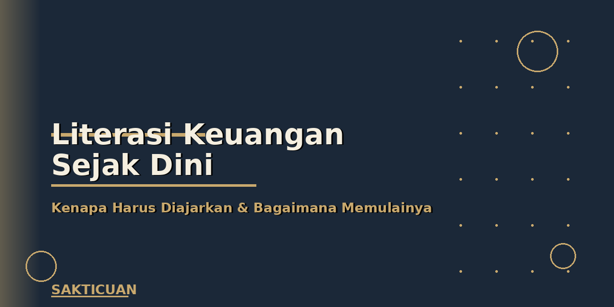Mengapa Literasi Keuangan Harus Diajarkan Sejak Dini — dan Bagaimana Memulainya
